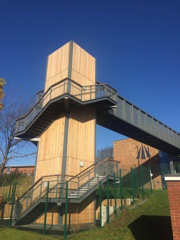 Bridge and Stairs at Dixons Trinity Academy, Leeds - Ref 4658